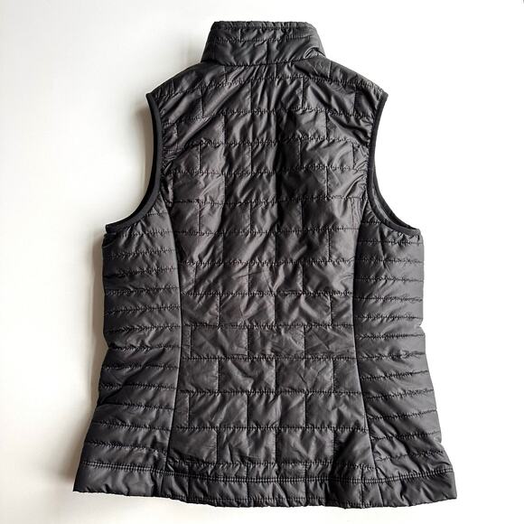 Patagonia 84247 Nano Puff Full Zip Quilted Primaloft Black Puffer Vest women S - Picture 2 of 9